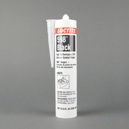 漢高樂(lè)泰 598 RTV高性能硅膠墊片制造商 黑色 300毫升 卡筒包裝
